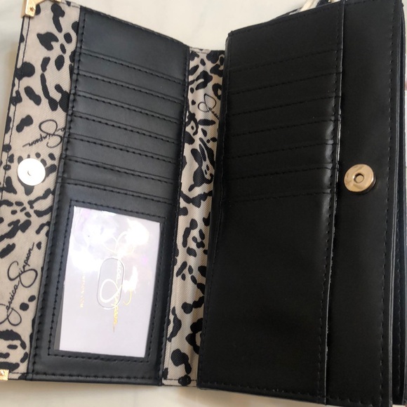 Jessica Simpson Large Frankie Bifold Wallet Color Meteorite Woven Pattern NWT - Picture 10 of 15
